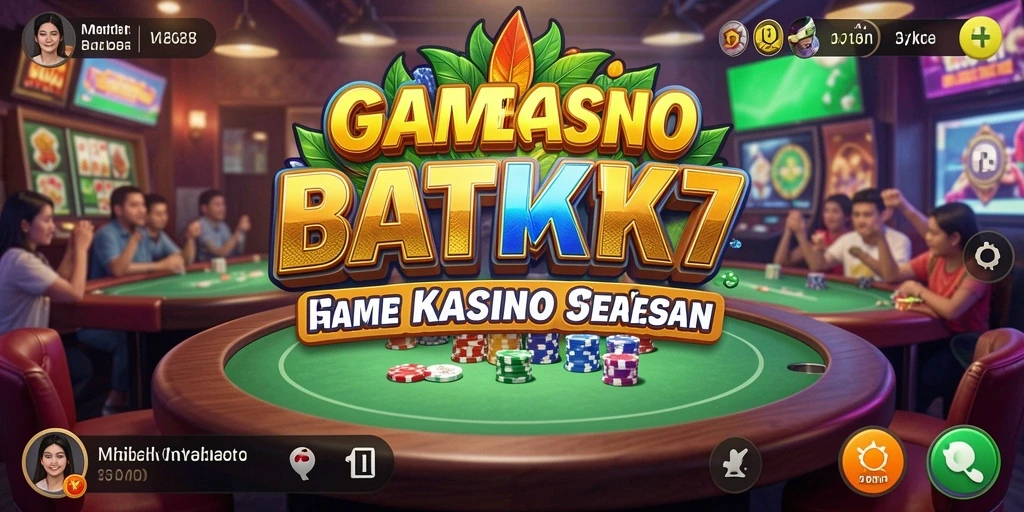 Screenshot utama BATIK77 menampilkan gameplay Kasino yang seru dan menarik.