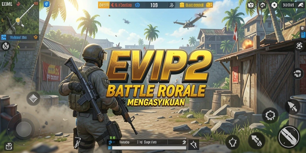Gameplay seru di EVIP2, game Battle Royale yang adiktif.