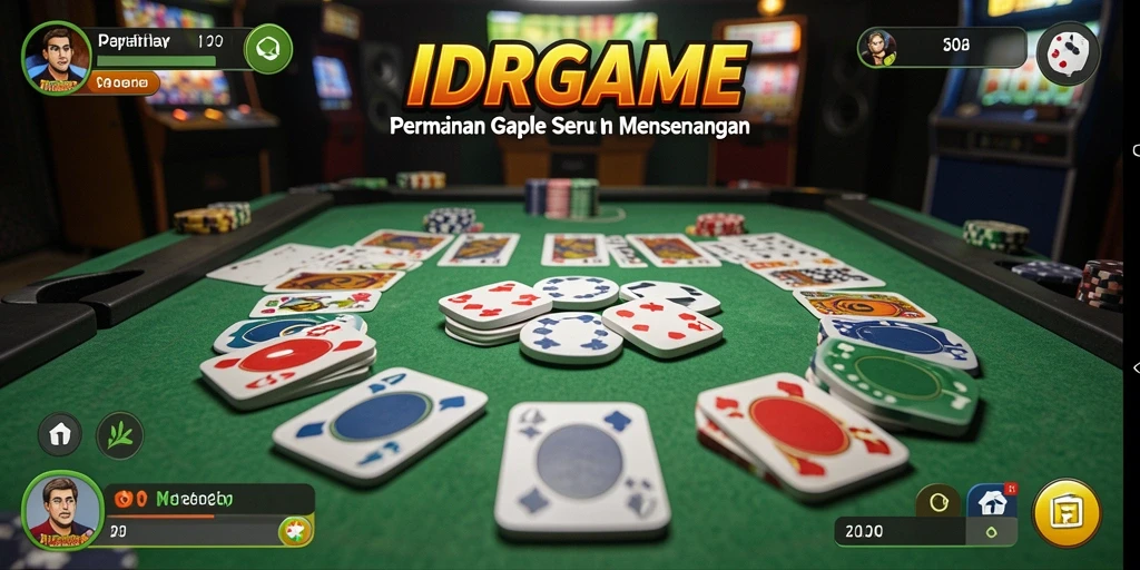 Tampilan gameplay Gaple yang menarik dan interaktif di IDRGAME.