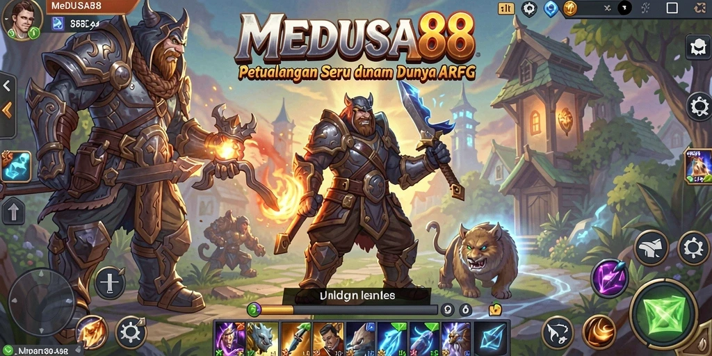Screenshot menampilkan aksi seru dan grafis menawan dalam MEDUSA88.