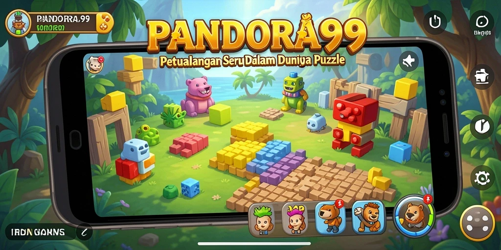 Tampilan gameplay PANDORA99 yang penuh warna dan menantang.