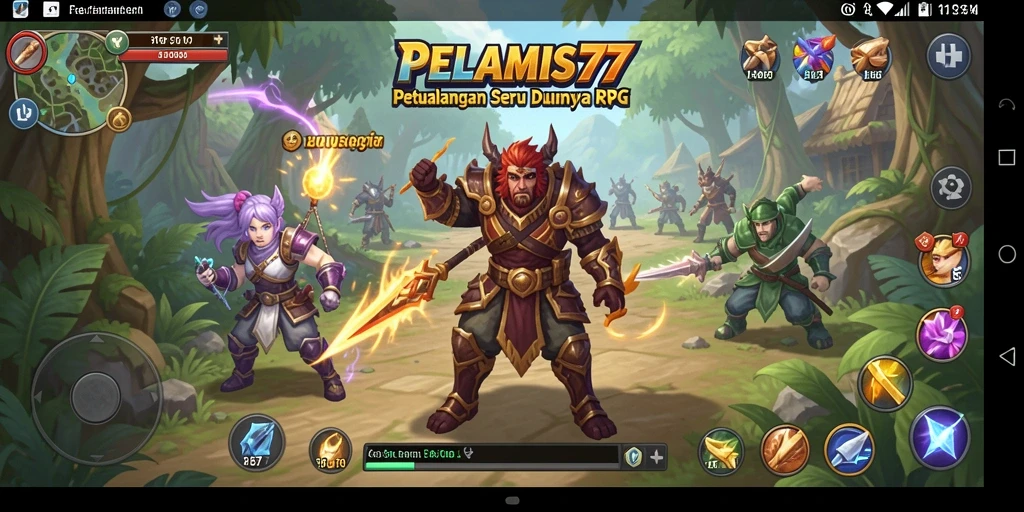 Tampilan gameplay PELAMIS77 yang menakjubkan dalam dunia RPG.