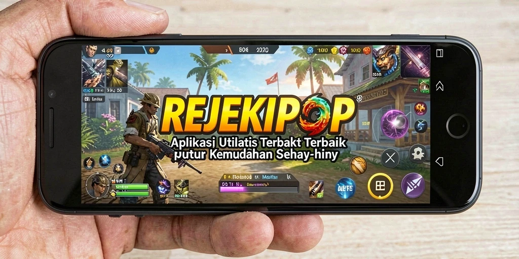 Tampilan utama <strong>REJEKIPOP</strong> dengan fitur-fitur utilitas yang menarik.