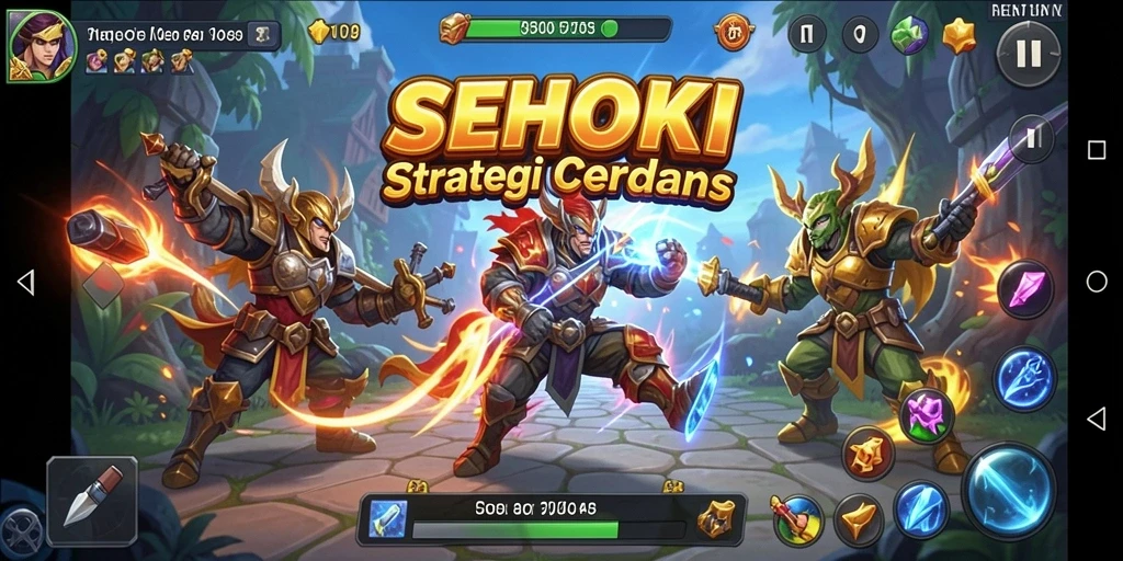 Menggambarkan pertempuran strategis yang mendebarkan dalam SEHOKI.