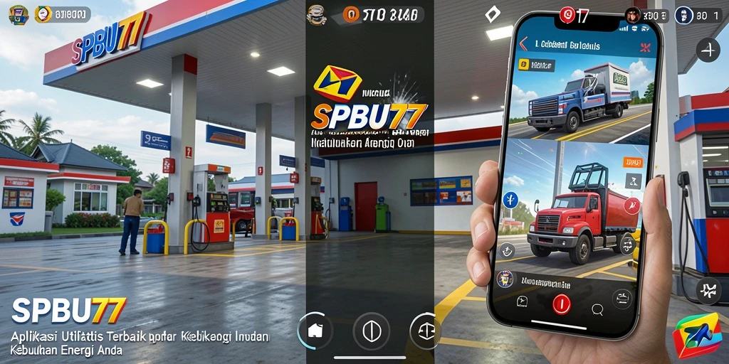 Tampilan antarmuka SPBU77 yang menunjukkan lokasi SPBU.