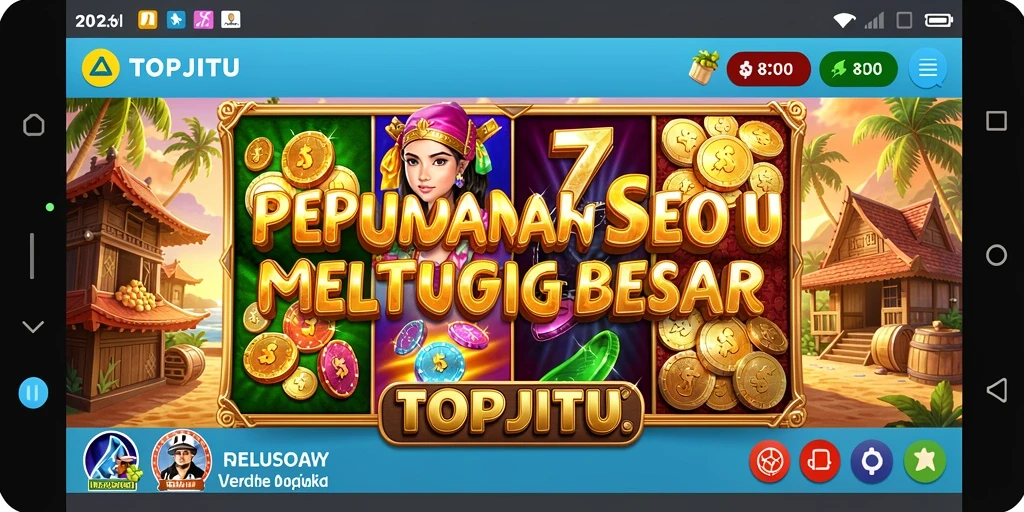 Gameplay menakjubkan dari TOPJITU yang menunjukkan putaran Slot seru.