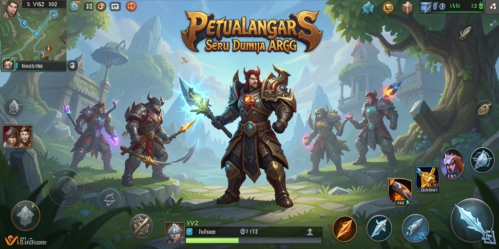 Tampilan dinamis dari gameplay ARPG yang seru di VV62.
